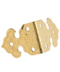 Single brass corner protector from Brass Corner Protectors 10 Pack, Retro Style Dope Metal Border Guards For Wood Boxes And Furniture