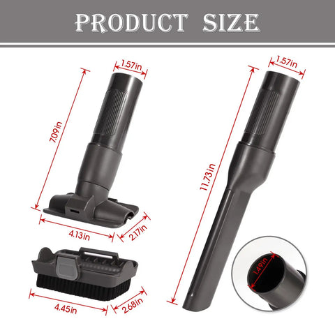 Two-In-One Vacuum Replacement Parts Kit For Rocket HV300 HV301 HV320 HV322 Series with size dimensions and tools