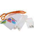 Packaging contents including manual, safety rope, and components for 4 Key Industrial Crane Remote Control Wireless Transmitter.