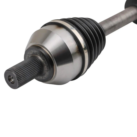 Front Left CV Axle Shaft Assembly For Volvo S60 2012 2016 S80 2007 2014 V70 2008 2010 Driver Side Replacement With Neoprene Boots For Durability And Easy Direct Fit, close-up of splined end