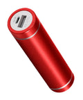 Hassle Free Diy Power Bank Kit Featuring Spring Loaded Battery Holder For 18650 And 21700 Cells Hella Tough Aluminum Alloy Shockproof Portable Charger Quick Swap, red aluminum portable charger perspective view.