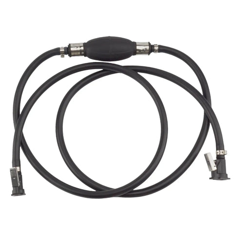Outboard Fuel Line Kit With 5/16 Inch Hose 8mm 7.5 Foot Length Rubber Primer Bulb Steel Clamps And Connectors For Johnson Evinrude Outboard