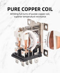 Beefy 24V DC Power Relay with pure copper coil showing detailed winding, designed for high power automotive and industrial use.