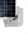 Flat Roof Solar Panel Mounting Bracket Kit 7 Piece ScrewFix Roof Mounts for RVs Vans Caravans Sheds and Boats with corner bracket in use