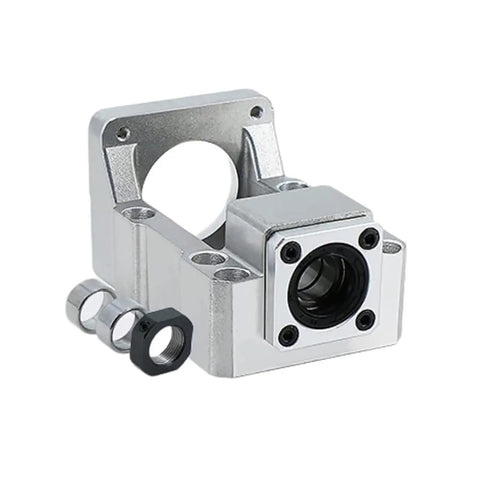 Motor Mounting Bracket For Nema 34 Stepper Motor And BK15 Bearing End Support Block For 20mm Ball Screw CNC Kit Cast Aluminum