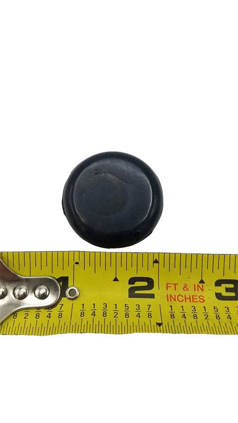 2-Pack Rubber Oil Cap Center Plugs For Seven Eighths Inch Hole Fits Trailer Hub Caps 046-032-00 Replacement Plugs with tape measure