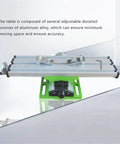 Mini Bench Drill Press Combo Machine With Lathe, Milling And Sanding Capabilities Compact vertical power tool with aluminum alloy adjustable table.