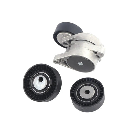 Get Your BMW Serpentine Belt Kit With Tensioner And Idler Pulley Timing Set To Fix Squealing Slipping Issues And Keep Your Engine Running Smooth Like Fresh Outta The Shop For 3 Series 5 Series X5 Z3 Models, aluminum pulleys