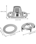 Built Tough Galvanized Turn Button Fasteners Twenty Pack Twist Lock Hardware, size 1 inch, for securing tarps on boats and outdoor projects.