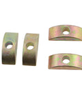 14 Pack M6 Half Moon Nut Washers Heavy Duty Alloy Spacers For Wooden Furniture Connectors Drawers Cabinets with holes for fastening.