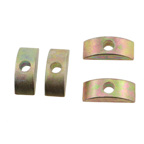 14 Pack M6 Half Moon Nut Washers Heavy Duty Alloy Spacers For Wooden Furniture Connectors Drawers Cabinets with holes for fastening.
