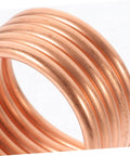 Close-up of copper Boat Motor Cooling Ring Water Cooling Sleeve For RC Yacht 540 Brush Motor Parts No Sweat Install Heat Dissipation