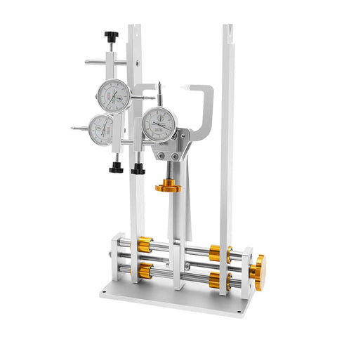 Pro Grade Bicycle Wheel Stand For Repair And Truing, Adjustable 10 To 29 Inch Wheel Alignment Workstand with gauges