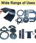 Person holding Pro Grade Spring Steel Shim Set In 1095 Steel, various shapes for tooling and machine maintenance.