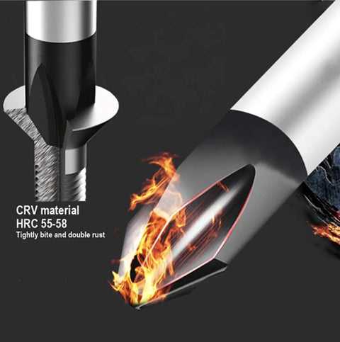Heavy Duty Chrome Vanadium Screwdriver Set With Magnetized Tips And Ergonomic Torque Handles showing close-up of screwdriver tip