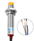 Inductive Proximity Switch Sensor NPN Normally Open For Industrial Use 6 To 36V DC 12mm Metal Cylinder Shell 4mm Sensing Distance