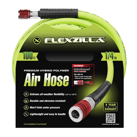 Dope Air Hose Kit With ColorConnex 1/4 Inch ID, 100 Feet, with color-coded coupler on packaging.
