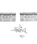Thickened 4 Inch Stainless Steel Furniture Hinge With Bearing Workhorse Heavy Duty Cabinet Door Butt Hinge For Wooden Doors Two Pack