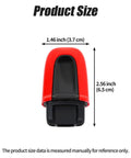 Red ABS Start Stop Button Cover For Porsche Macan Cayenne 2011 To 2017 718 2016 To 2024 size dimensions 1.46x2.56 inches