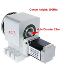 Heavy Duty Harmonic Reducer Gearbox For Cnc 4Th Axis Rotary Table Stepper Motor Drive indexing head 100mm height 22mm bore
