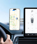 Magnetic Laptop Phone Holder With MagSafe For iPhone 12 To 17 Side Monitor Mount Slim Portable Foldable Computer Bracket in car