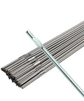 ER5356 Aluminum TIG Welding Rod 3/32 Inch 36 Inch Length Pack Of 5 Lb Premium Quality rods laid out in a stack