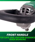 Front handle of 7-Inch Angle Polisher For Stone Grinding And Polishing With 13 Amp Motor, Variable Speed Concrete Polisher