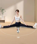 Woman using Heavy Duty Leg Stretcher Training Machine For At Home Use 0 To 180 Degree Split Stretch Equipment for full split