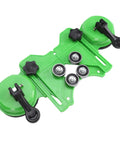 Top Quality 15 Piece Hole Saw Kit With Secure Double Suction Cups For Drilling Ceramic Marble And Glass Safely Without Slipping Using Integrated Steel Bits Plated For Durability Up To 50Mm Size, green double suction holder