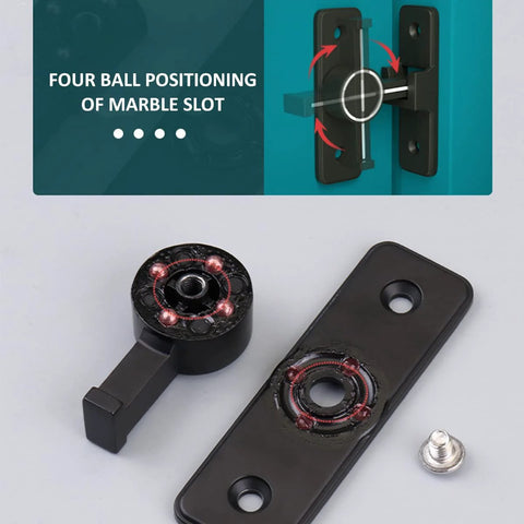 90 Degree Heavy Duty Barn Door Latch Lock For Cabinets Sliding Doors And Barn Doors Zinc Alloy With Matte Black Finish