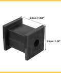 Premium Universal 1 Hole 10mm ID Muffler Exhaust Hanger Bushing Rubber Mount Bracket Support Kit For Tail Pipe Replacement Fit Most American Rides black rubber hanger, 4.2cm x 3.5cm
