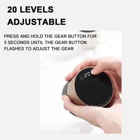 Smart Automatic Espresso Coffee Tamper With Digital Touch Panel Plus Twenty Adjustable Pressure Levels for precision adjustment.