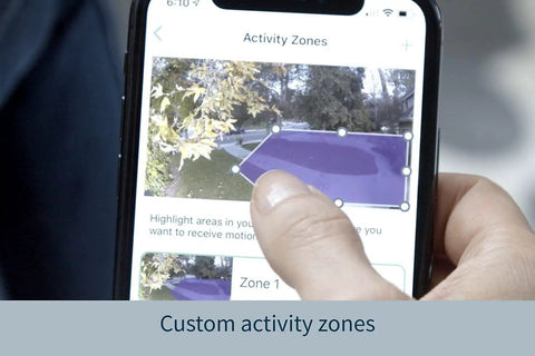 Custom activity zones on app for Pro 4 Spotlight Camera 1 Pack Wireless Home Security With 2K HDR Video Color Night Vision