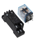 Plug And Play 8 Pin DPDT Relay With Socket Base 10A 220 To 240 Volt AC For Industrial Control Panels Beefy Heavy Duty Wiring Kit Ideal For Motors Pumps And Other High Load Applications, relay socket set