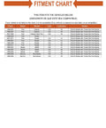 Fitment chart for Front Lower Torsion Bar Control Arm Ball Joints Pair For Ford Ranger compatibility with various models.