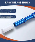 Beefy Nineteen Millimeter Deep Socket Set For Half Inch Drive Extra Long, blue socket with white sleeve, hollow core design