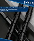 Larouoba 10pc black serrated masonry drill bit set, 1/4in shank, 6mm bits for brick, glass, plastic, marble, wood