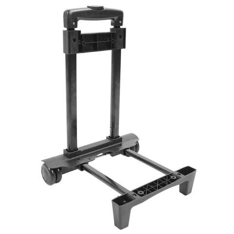 Handy Heavy Duty Folding Hand Truck Cart With Extra Omnidirectional Wheels For HVAC Electrical Toolkits Moving Gear Around Your Shop Or House Without A Hitch, black foldable frame with wheels