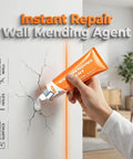 2026 Upgrade Drywall Repair Kit With Scraper For Quick Hole Patching And Wall Mending Spackle Set in use on cracked wall