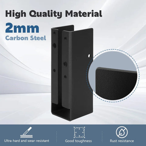 Concealed 2x6 Joist Hangers Heavy Duty Steel Brackets Black Powder Coated For Beams Swings Floor Decks And Ceiling Trusses Tough As Nails For Outdoor And Indoor Timber Frame Projects