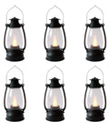 Six 5.1 Inch Mini Lanterns Six Pack LED Candle Lanterns For Indoor Outdoor Decor With Flickering Warm Flame