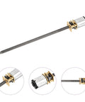 Micro DC Gearbox Motor 6V 30RPM High Torque 12 Rated Output Shaft 4mm Metal Gearbox for RC Cars, Robots and DIY Projects, full view