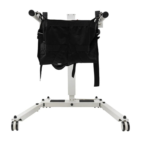 Electric Patient Transfer Lift Chair With Adjustable Height And Portable Fold Design Provides Rock Solid Support For Home Nursing And Car Use Featuring Durable Aluminum Construction And Comfortable Seat for stable lifting.
