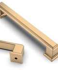 5 Pack 5 Inch Gold Cabinet Handles Champagne Bronze Kitchen Cabinet Pulls For Cupboard And Drawer Rust Proof
