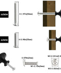 30 Pack 30mm Black Zinc Cabinet Knobs Premium Drawer Pulls For Cabinets And Dressers With Screws, Heavy Duty Metal Hardware For Kitchen Cabinets, Closets, Dressers, And Easy DIY Furniture Makeovers. 40mm and 25mm screws shown