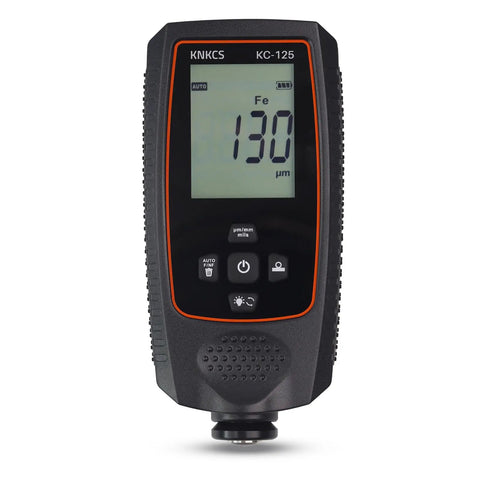 Paint Thickness Gauge For Cars With Pro Grade Precision Mil Readouts, Iron Aluminum Zinc Car Body Filler Tester, front view.