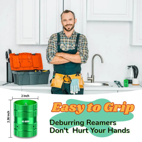 Copper Pipe Reamer And Deburring Tool For PVC And Copper Pipes With Sharp High Strength Blade And Comfy Grip in kitchen