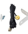 Dual Band NMO 20 Inch Mobile Antenna With 13 Ft RG58 Cable For 144 To 430 MHz, 100W, L Shape Mount Bracket, NMO To UHF PL259