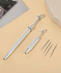 Piercing Taper Ball Grabber Tool For Easy Jewelry Swaps And Insertion; Flat Back Earrings Kit with stainless steel tools and needles.