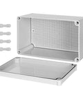 Heavy Duty Outdoor Junction Box With Mounting Plate IP67 Waterproof Electrical Enclosure ABS Project Case open with accessories